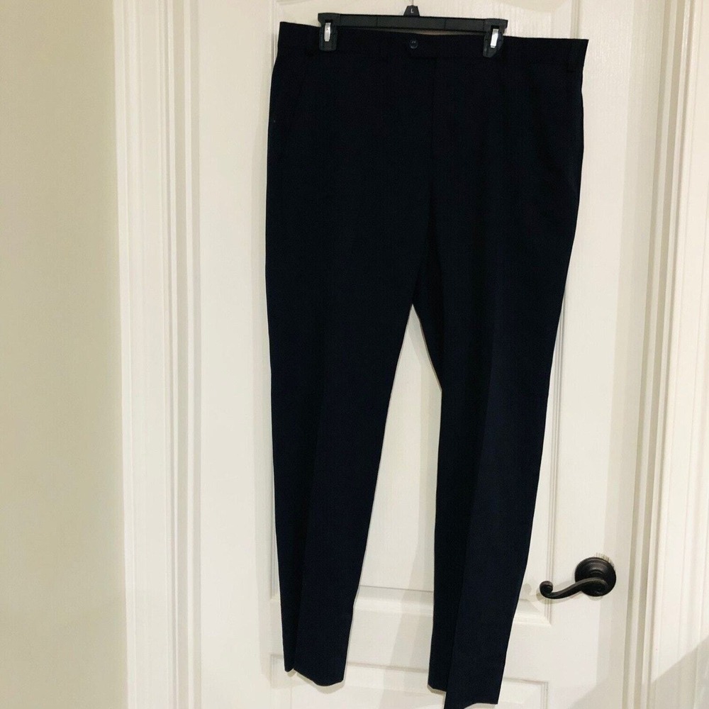 Michael Kors Mens Black Dress‎ Pants 38W x 32L KRTK2KBW0502 Flat Front Stretch